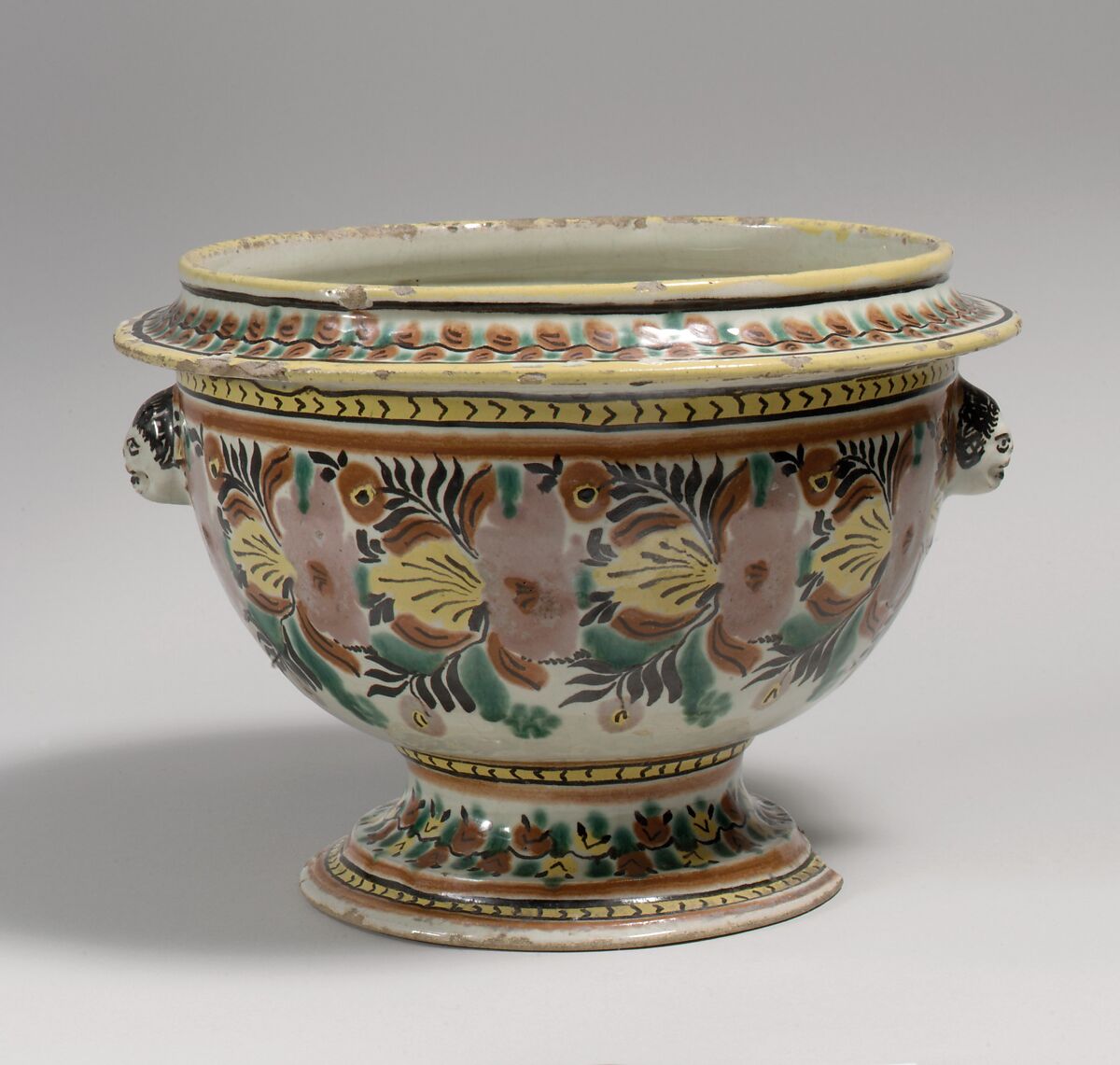 Bowl, Tin-glazed earthenware, Mexican 