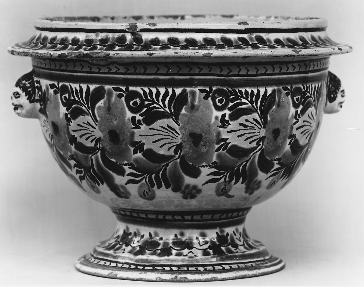 Bowl, Tin-glazed earthenware, Mexican