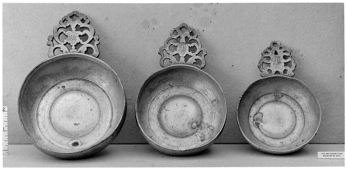 Porringer, Attributed to Samuel Hamlin (1746–1801), Pewter, American