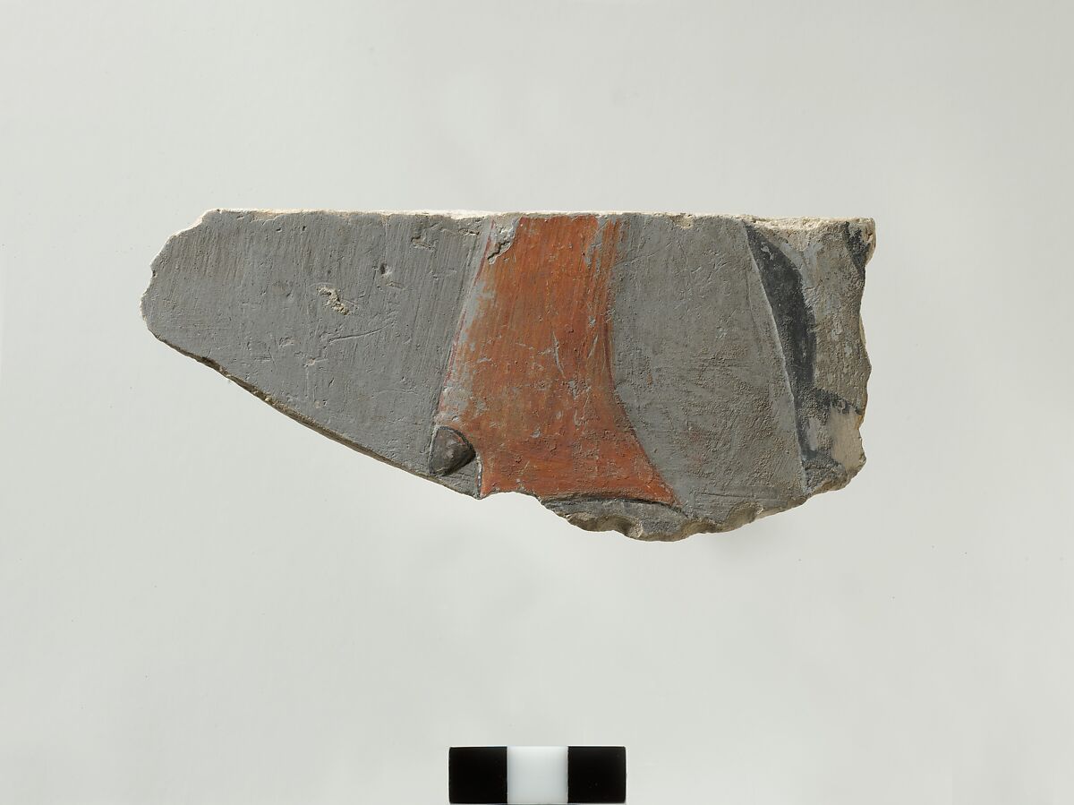 Relief fragment from tomb of Meketre, Limestone, paint 