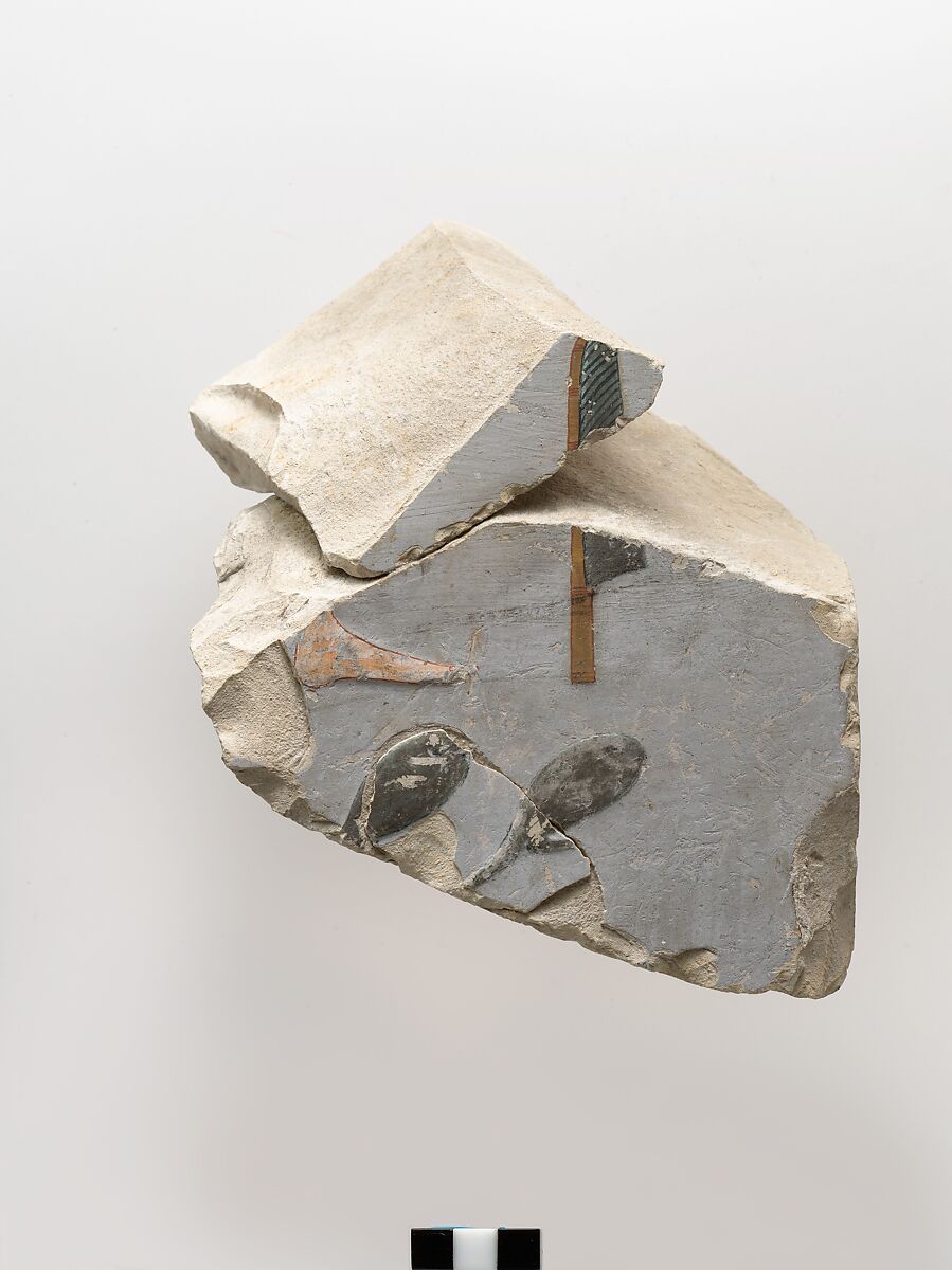 Relief fragments from tomb of Meketre, Limestone, paint 