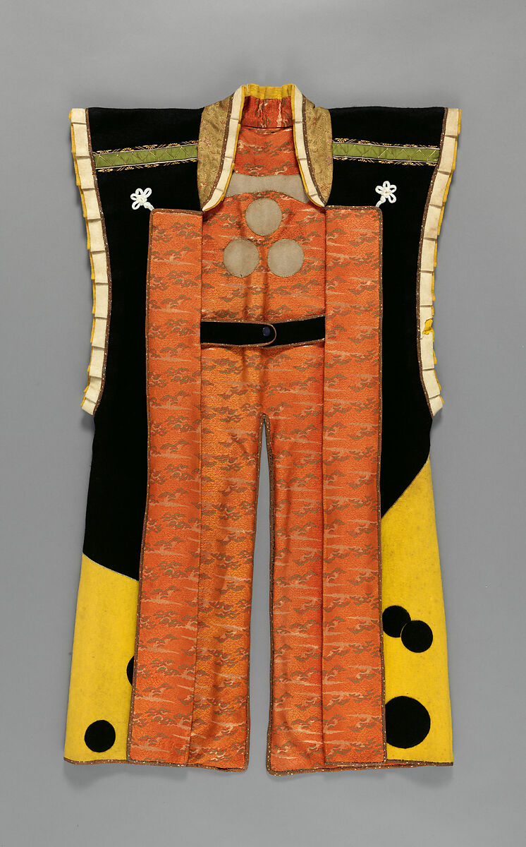 Surcoat (<i>Jinbaori</i>), Wool (rasha), silk, crepe, Japanese 