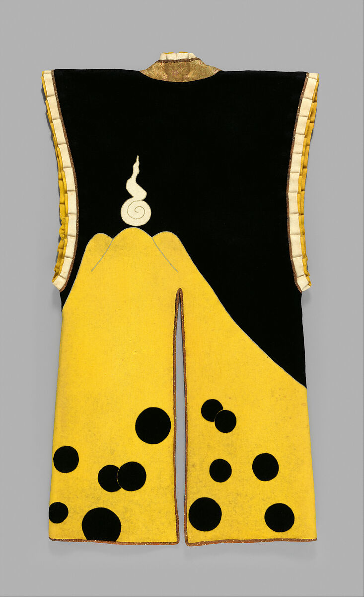 Surcoat (<i>Jinbaori</i>), Wool (rasha), silk, crepe, Japanese