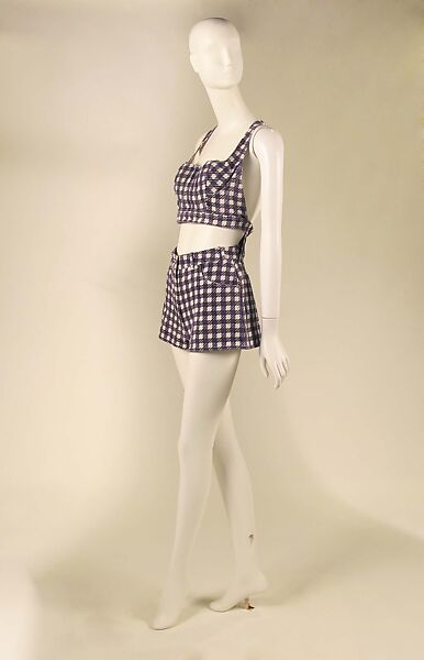 Playsuit, Azzedine Alaïa (French (born Tunisia), Tunis 1935–2017 Paris), cotton, metal, French