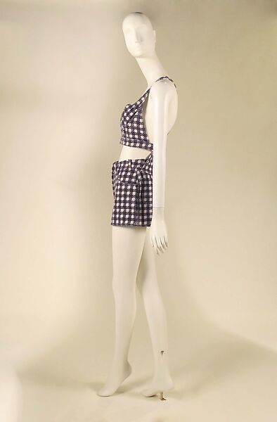 Playsuit, Azzedine Alaïa (French (born Tunisia), Tunis 1935–2017 Paris), cotton, metal, French