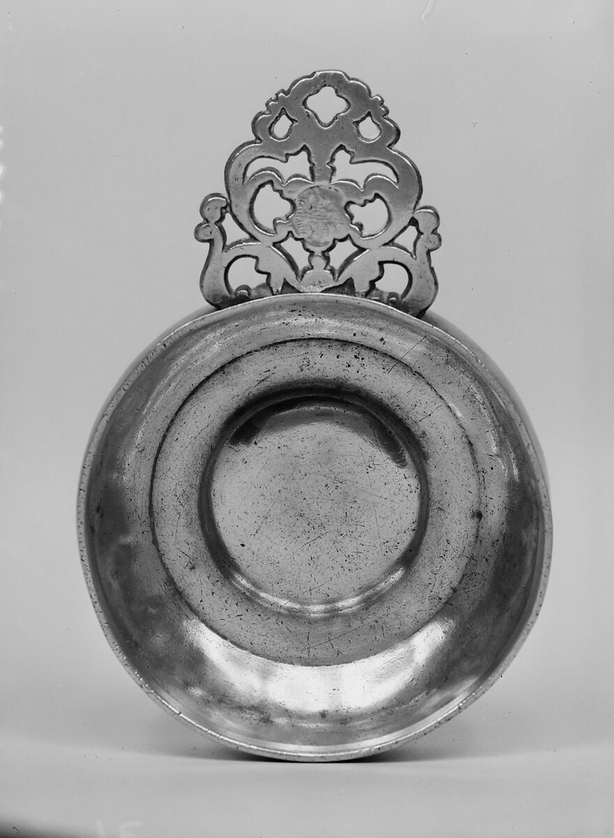 Porringer, Samuel Ely Hamlin (1774–1864), Pewter, American 