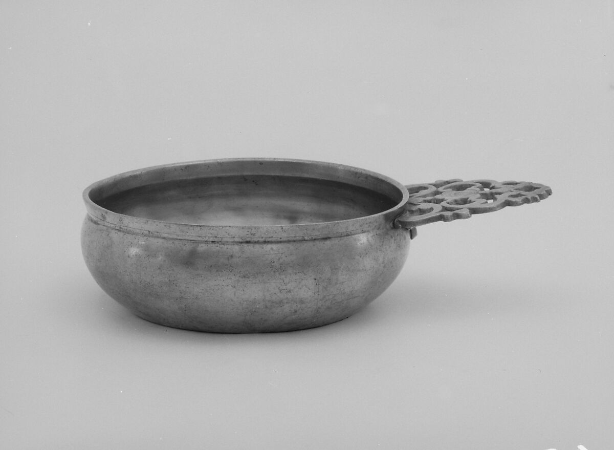 Porringer, Samuel Hamlin (1746–1801), Pewter, American 