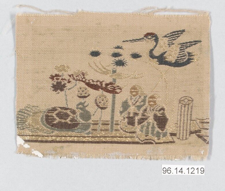 Piece, Silk, metallic thread, Japan 