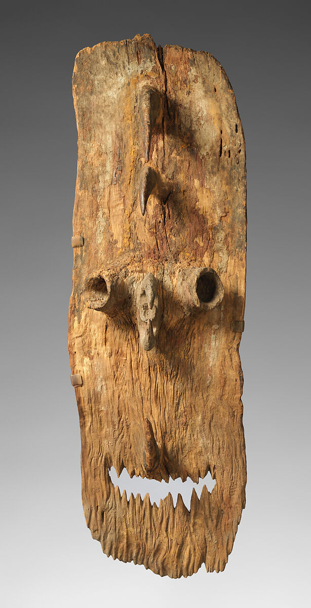 Hook-Mask (Garra or Gra), Wood, traces of pigment, Bahinemo people 