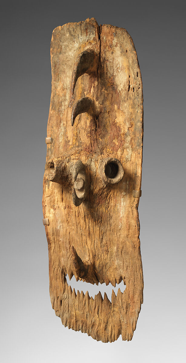 Hook-Mask (Garra or Gra), Wood, traces of pigment, Bahinemo people