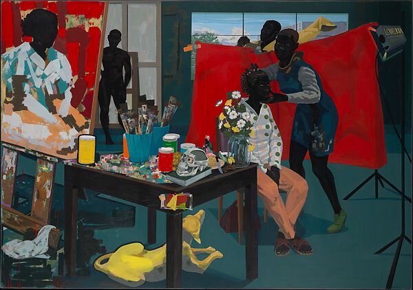 Untitled (Studio), Kerry James Marshall (American, born Birmingham, Alabama, 1955), Acrylic on PVC panels 