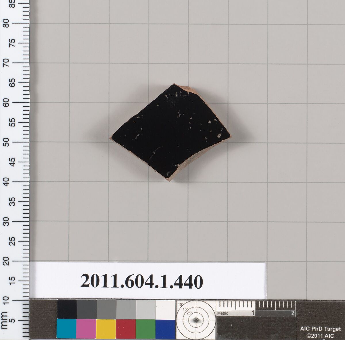 Terracotta fragment of a kylix (drinking cup), Terracotta, Greek, Attic