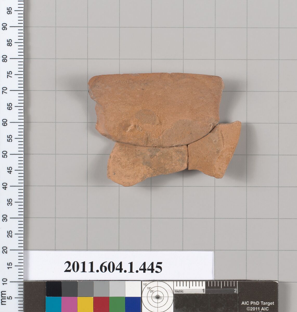 Terracotta rim fragment of a kylix (drinking cup), Terracotta, Greek, Attic