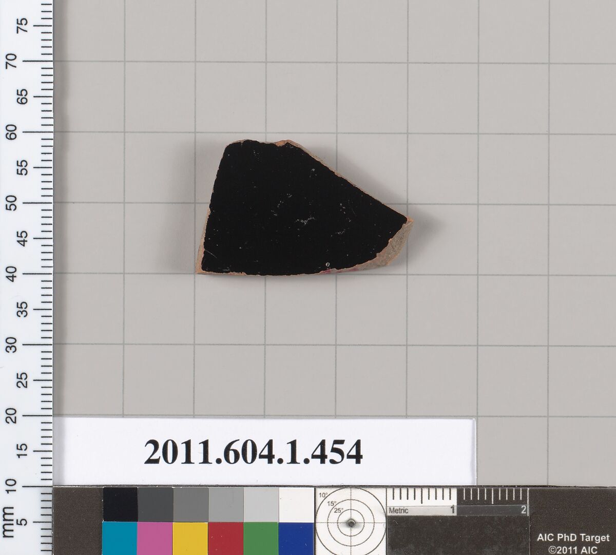 Terracotta fragment of a kylix (drinking cup), Terracotta, Greek, Attic