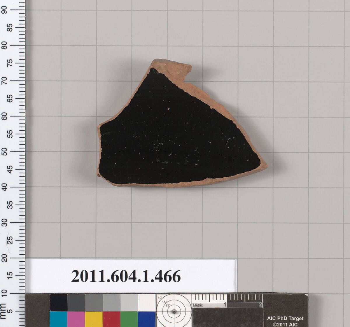Terracotta fragment of a kylix (drinking cup), Terracotta, Greek, Attic