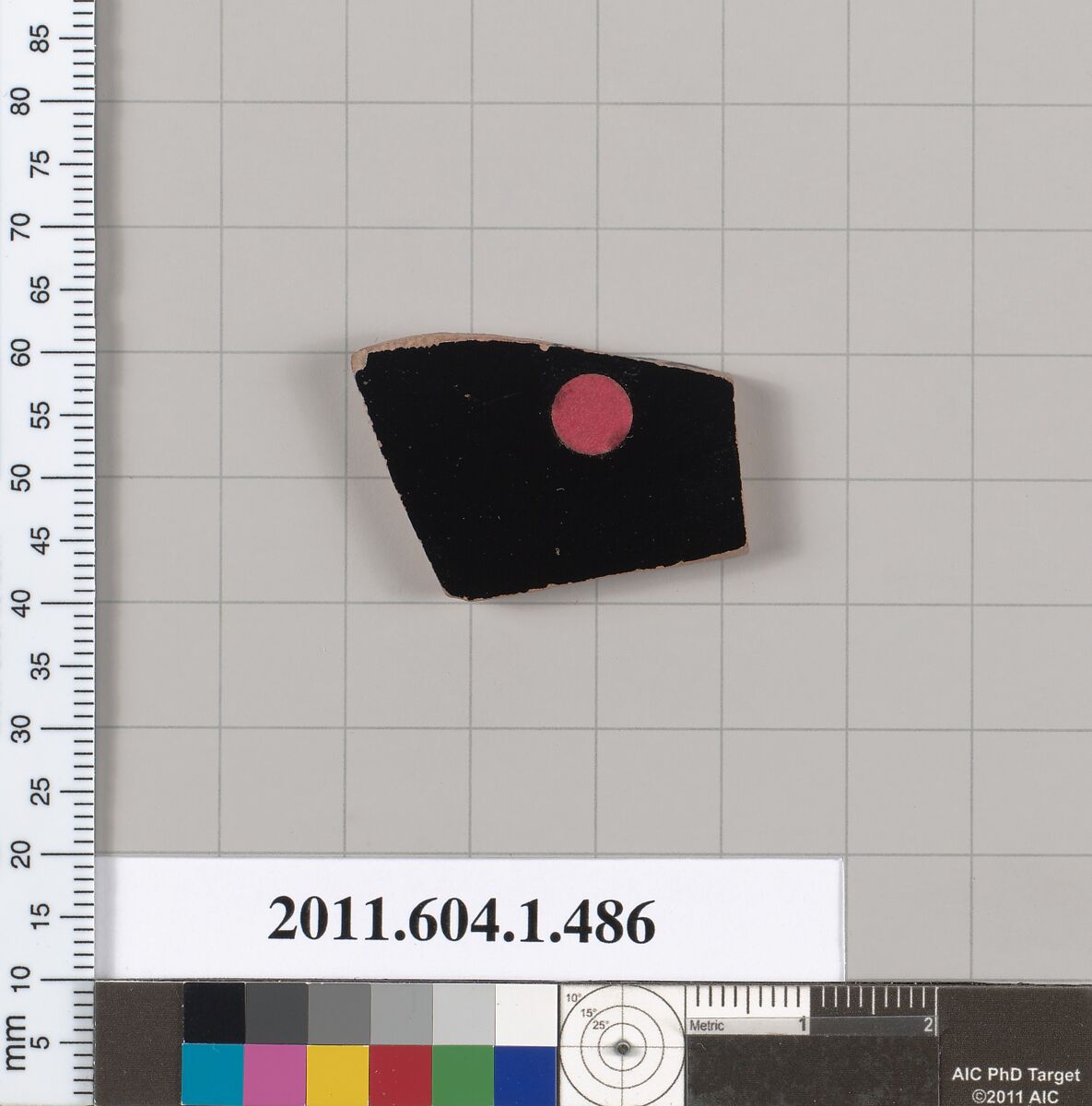 Terracotta fragment of a kylix (drinking cup), Terracotta, Greek, Attic