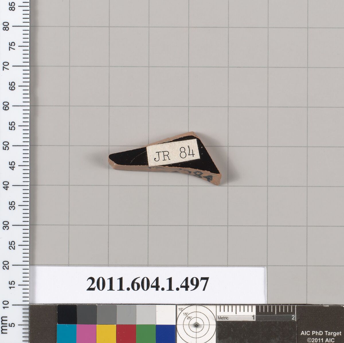 Terracotta fragment of a kylix (drinking cup), Terracotta, Greek, Attic