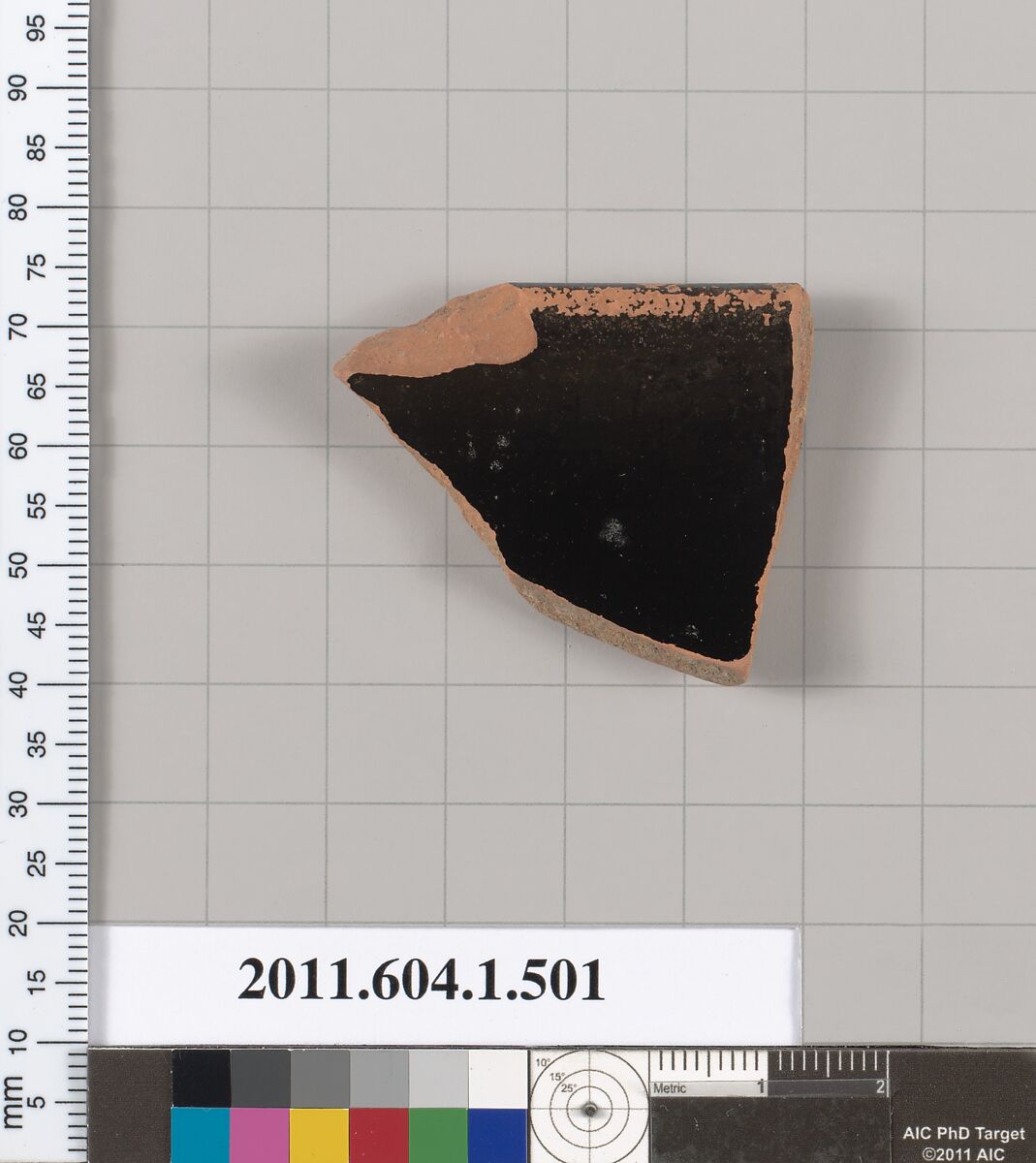 Terracotta rim fragment of a kylix (drinking cup), Terracotta, Greek, Attic