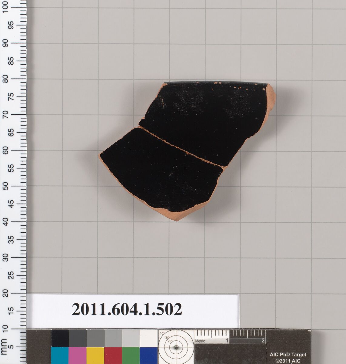 Terracotta rim fragment of a kylix (drinking cup), Terracotta, Greek, Attic