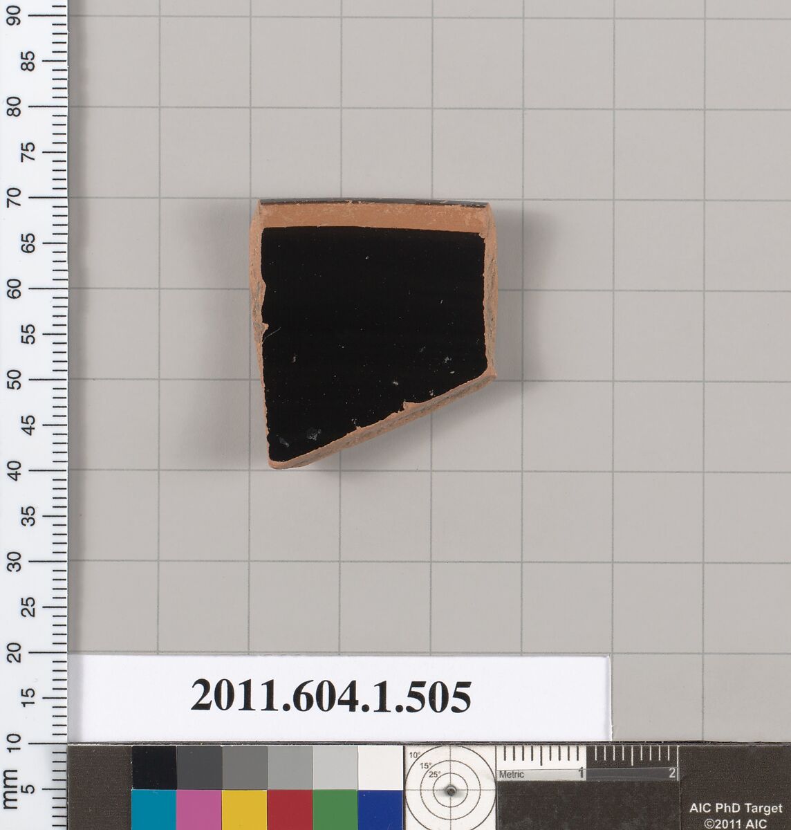 Terracotta rim fragment of a kylix (drinking cup), Terracotta, Greek, Attic