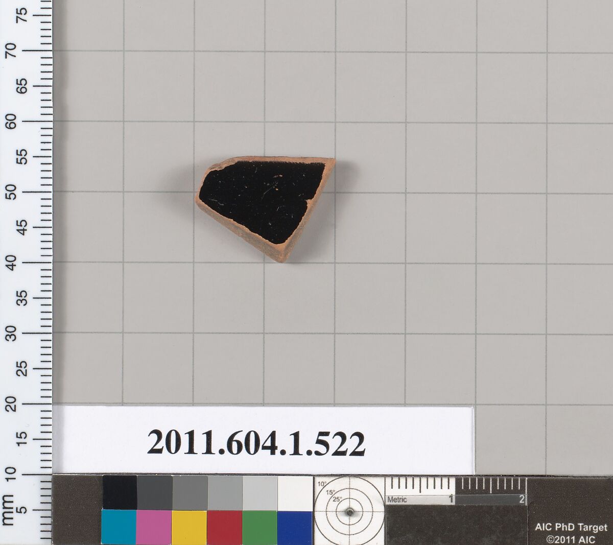 Terracotta rim fragment of a kylix (drinking cup), Terracotta, Greek, Attic