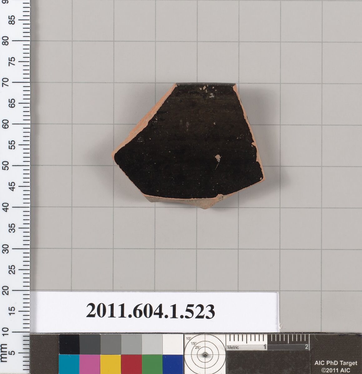 Terracotta rim fragment of a kylix (drinking cup), Terracotta, Greek, Attic
