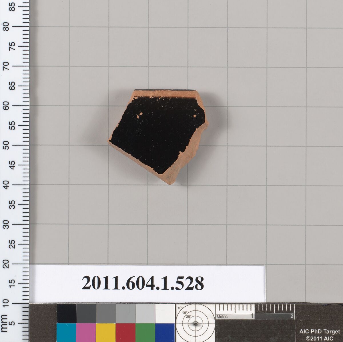Terracotta rim fragment of a kylix (drinking cup), Terracotta, Greek, Attic