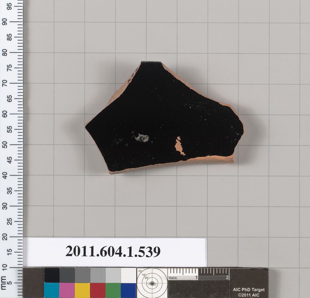 Terracotta rim fragment of a kylix (drinking cup), Terracotta, Greek, Attic
