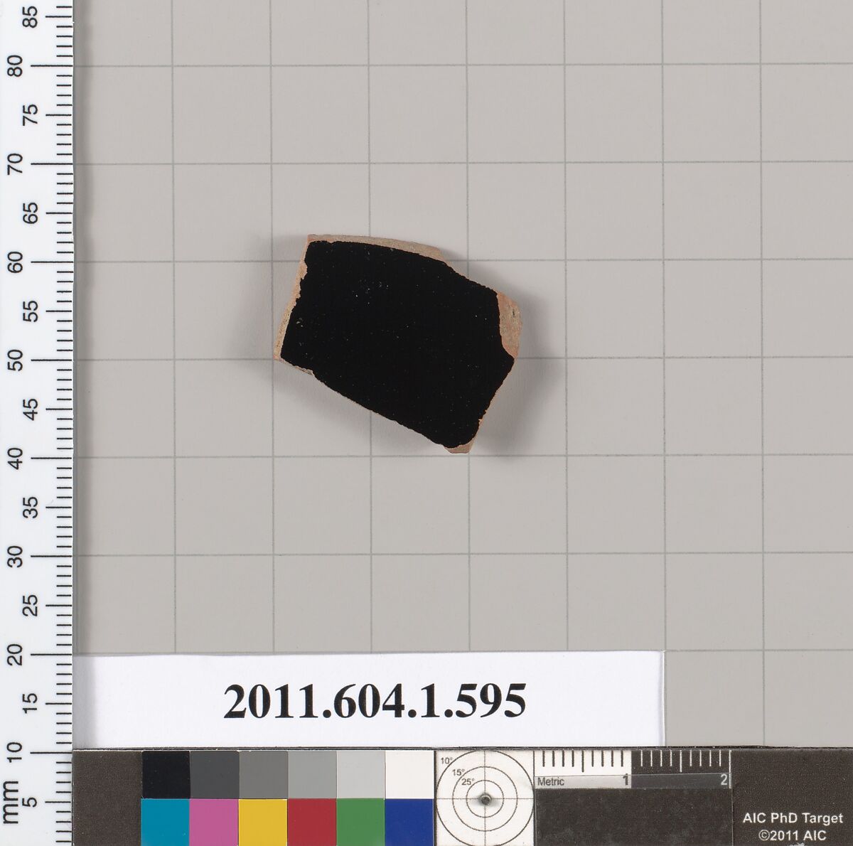 Terracotta fragment of a kylix (drinking cup), Terracotta, Greek, Attic