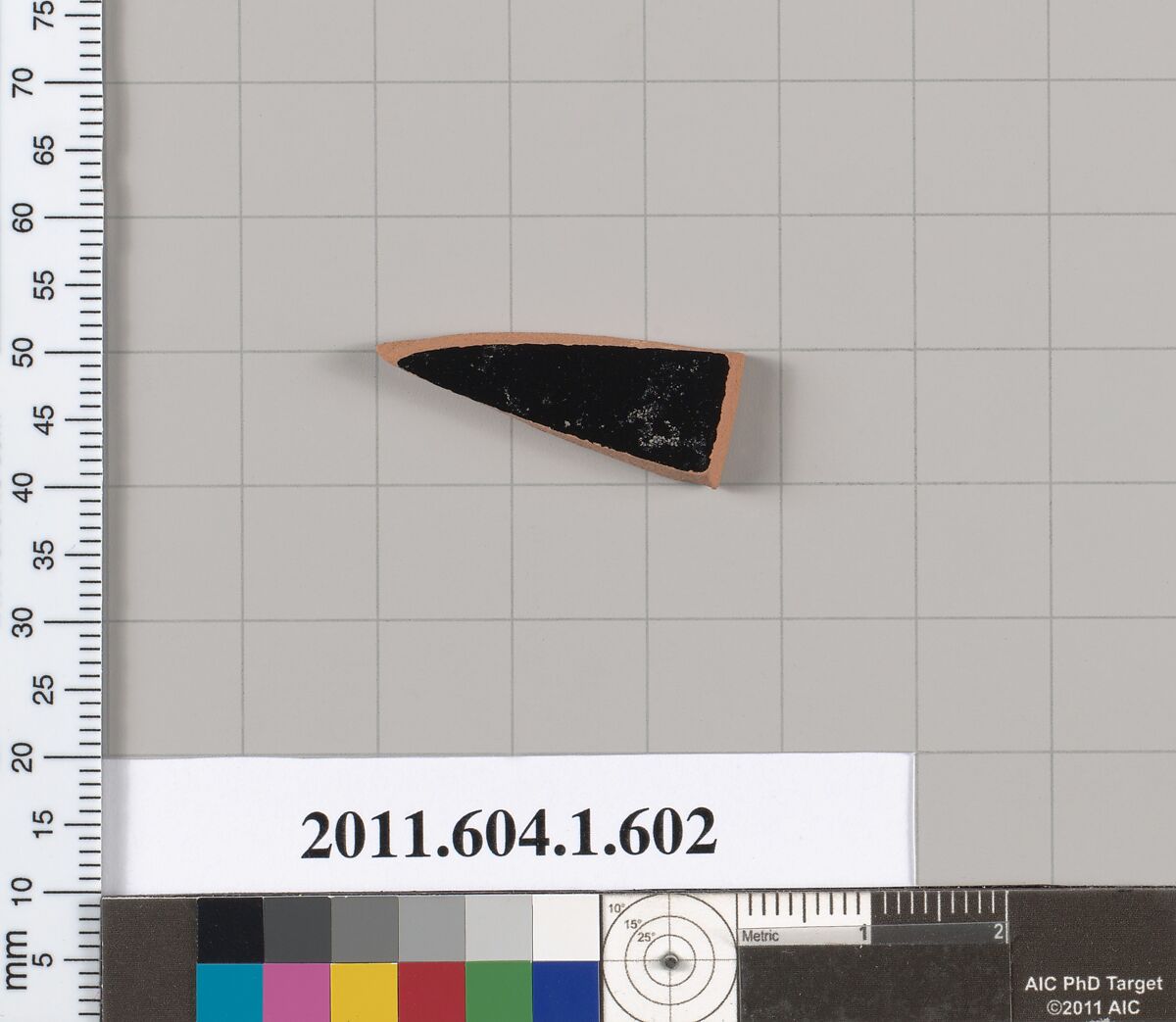 Terracotta fragment of a kylix (drinking cup), Terracotta, Greek, Attic