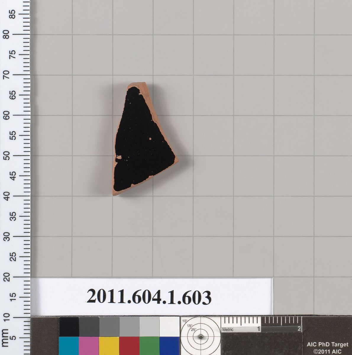 Terracotta fragment of a kylix (drinking cup), Terracotta, Greek, Attic