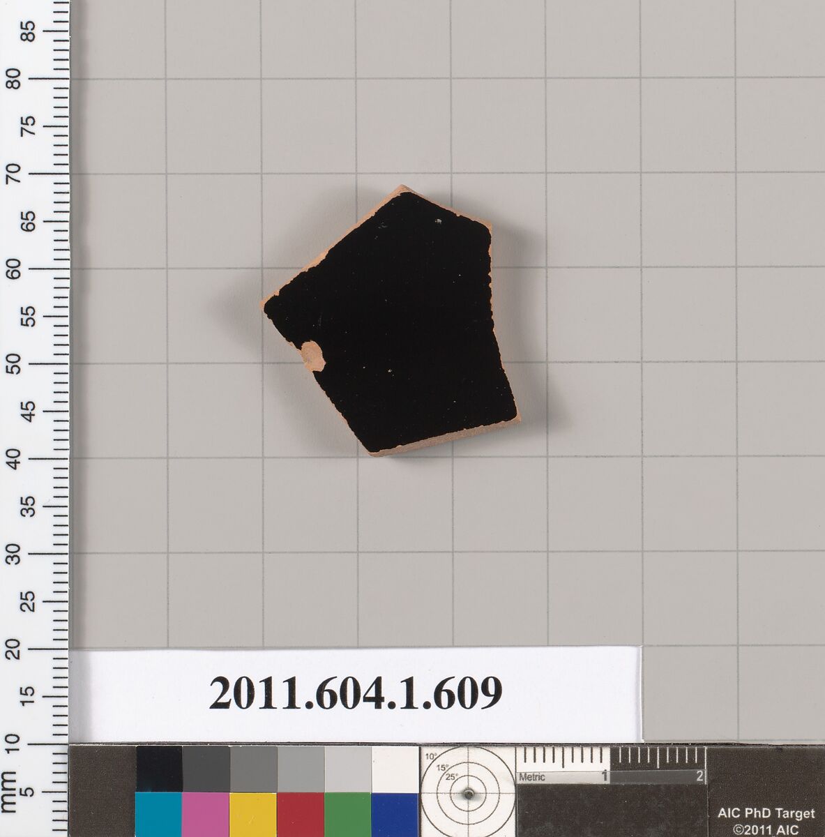 Terracotta fragment of a kylix (drinking cup), Terracotta, Greek, Attic
