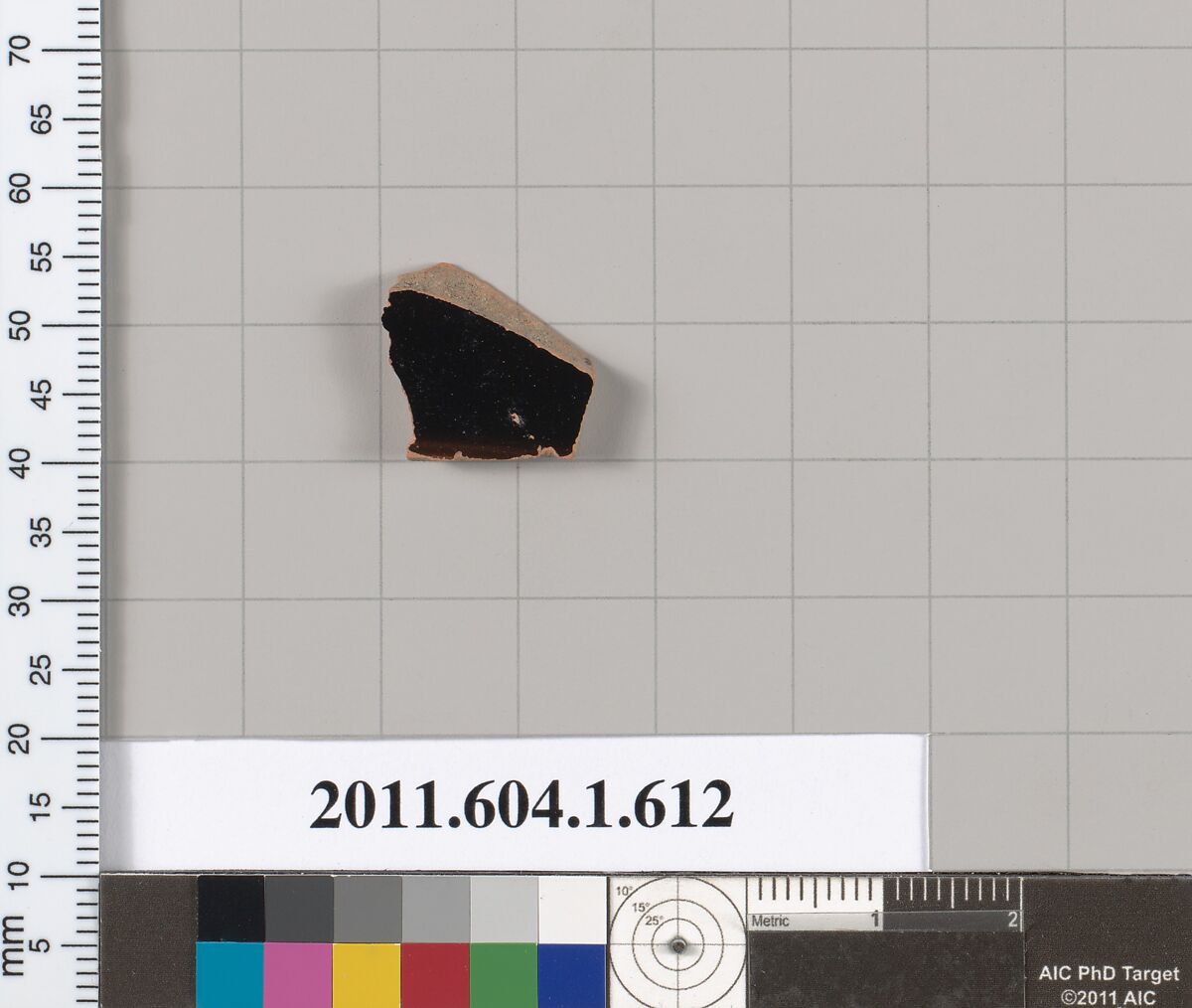 Terracotta fragment of a kylix (drinking cup), Terracotta, Greek, Attic