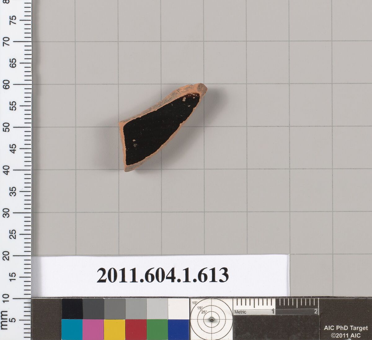 Terracotta fragment of a kylix (drinking cup), Terracotta, Greek, Attic