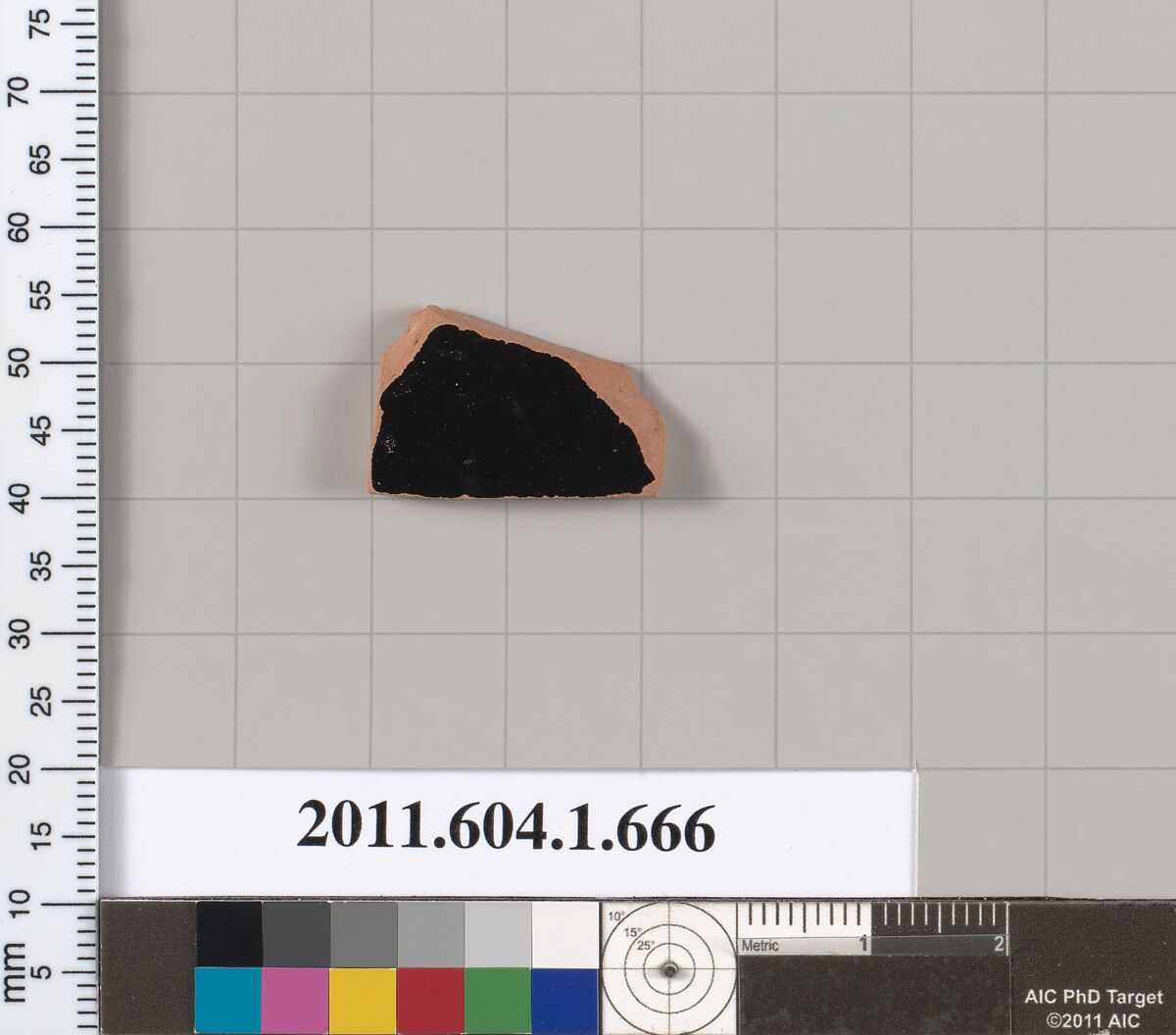 Terracotta fragment of a kylix (drinking cup), Terracotta, Greek, Attic