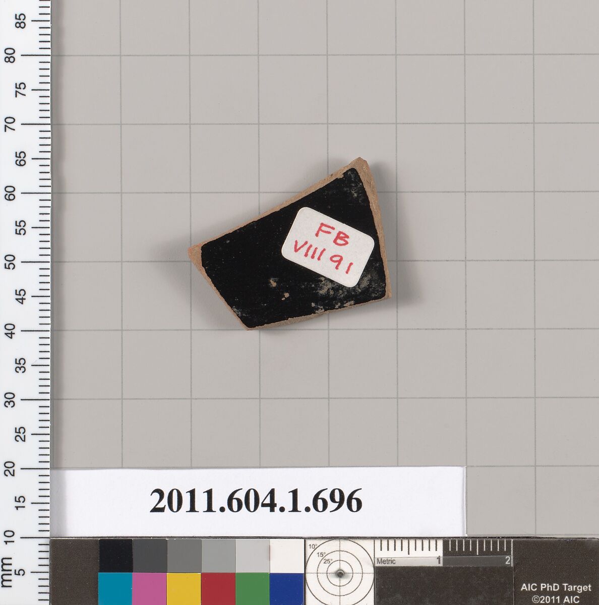 Terracotta fragment of a kylix (drinking cup), Terracotta, Greek, Attic