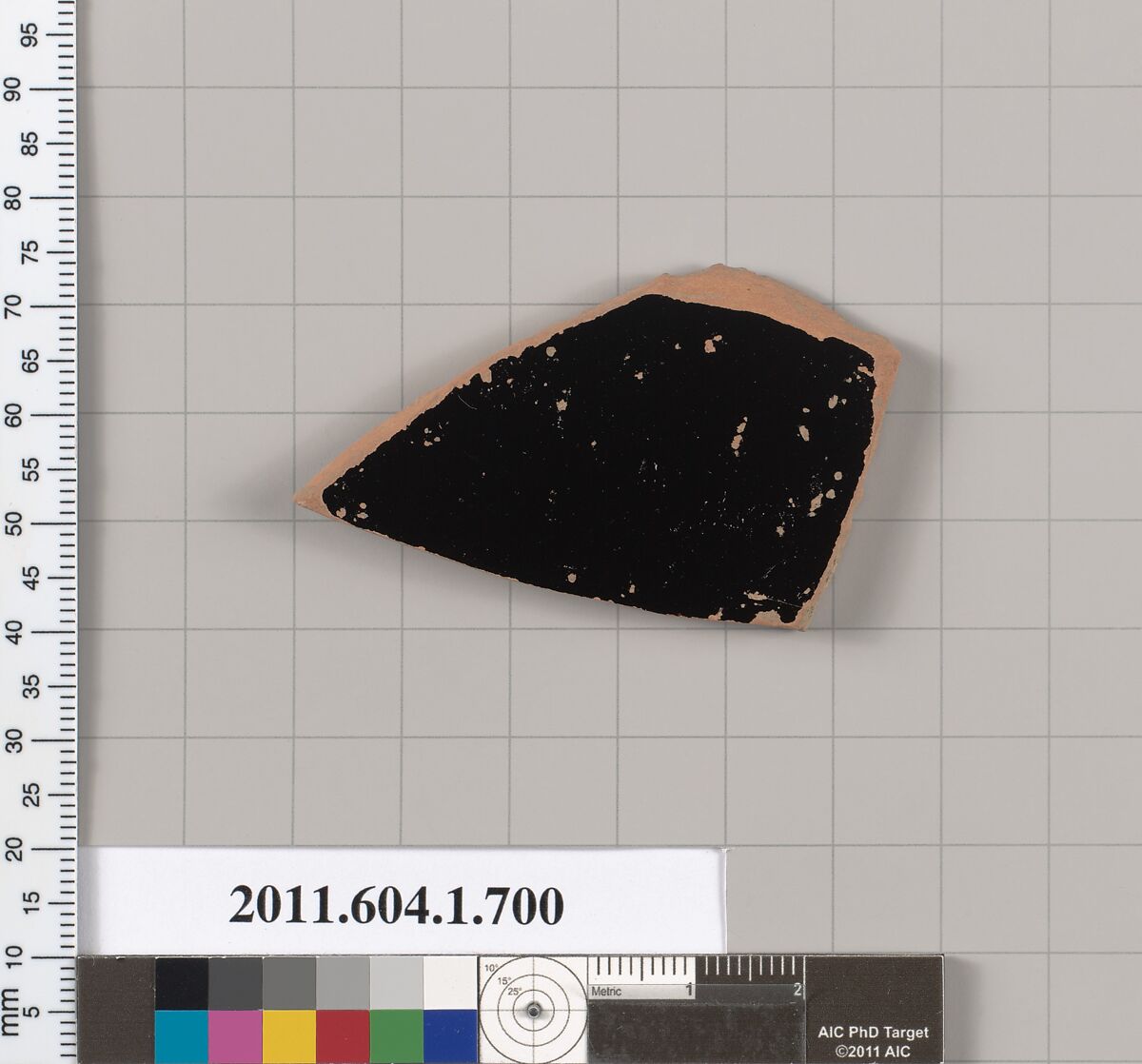 Terracotta fragment of a kylix (drinking cup), Terracotta, Greek, Attic