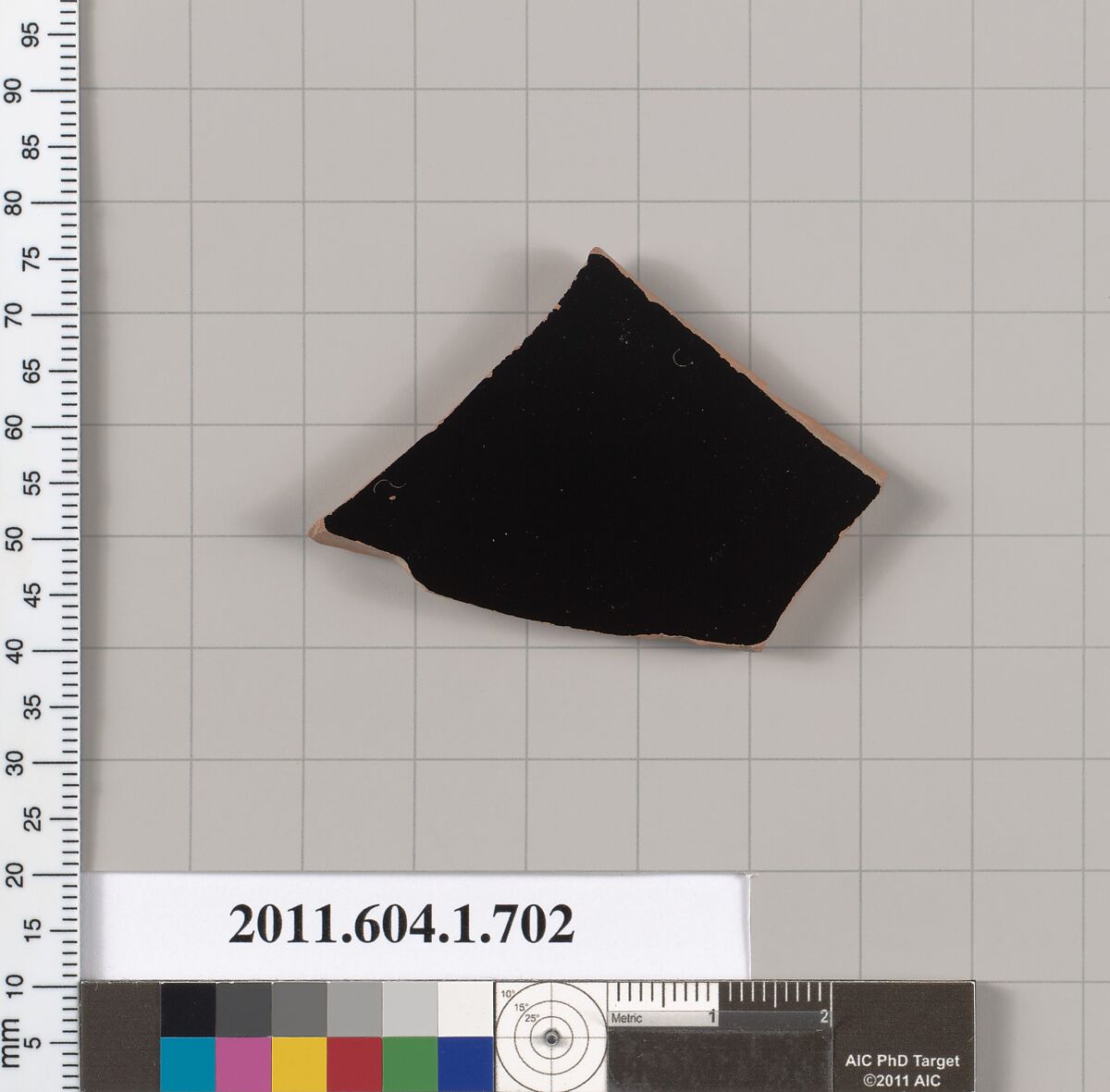 Terracotta fragment of a kylix (drinking cup), Terracotta, Greek, Attic