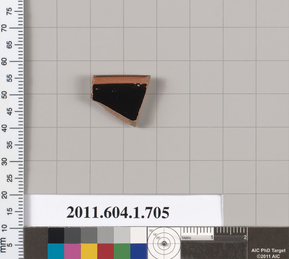 Terracotta rim fragment of a kylix (drinking cup), Terracotta, Greek, Attic
