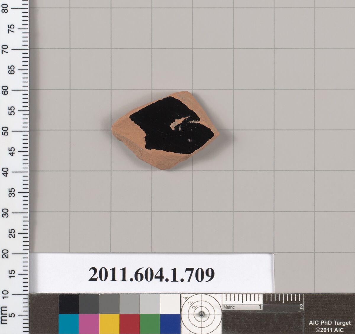 Terracotta fragment of a kylix (drinking cup), Terracotta, Greek, Attic