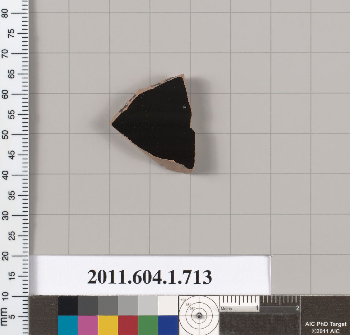 Terracotta fragment of a kylix (drinking cup), Terracotta, Greek, Attic
