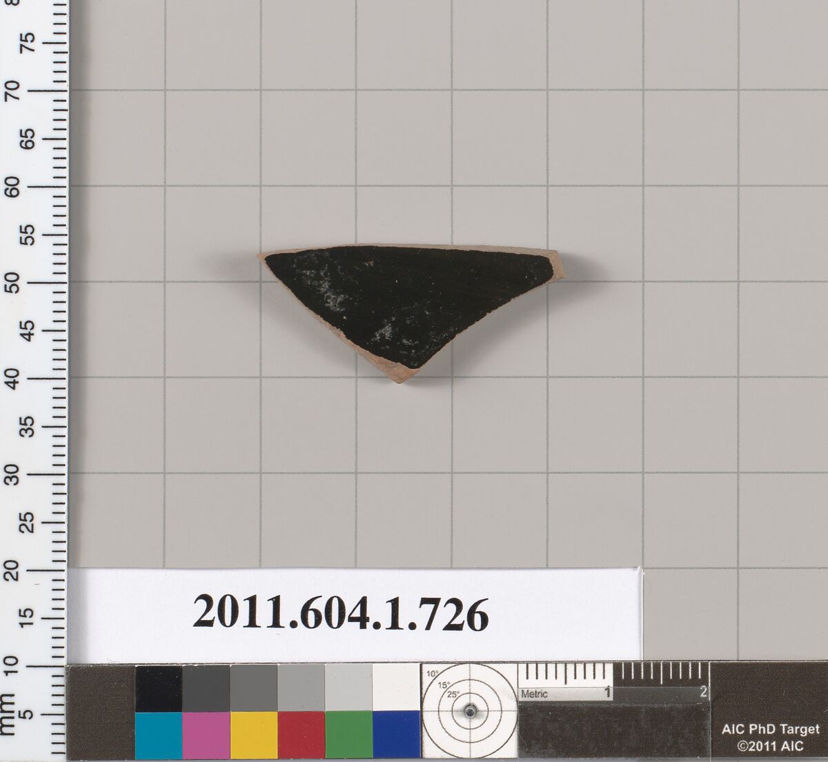 Terracotta fragment of a kylix (drinking cup), Terracotta, Greek, Attic