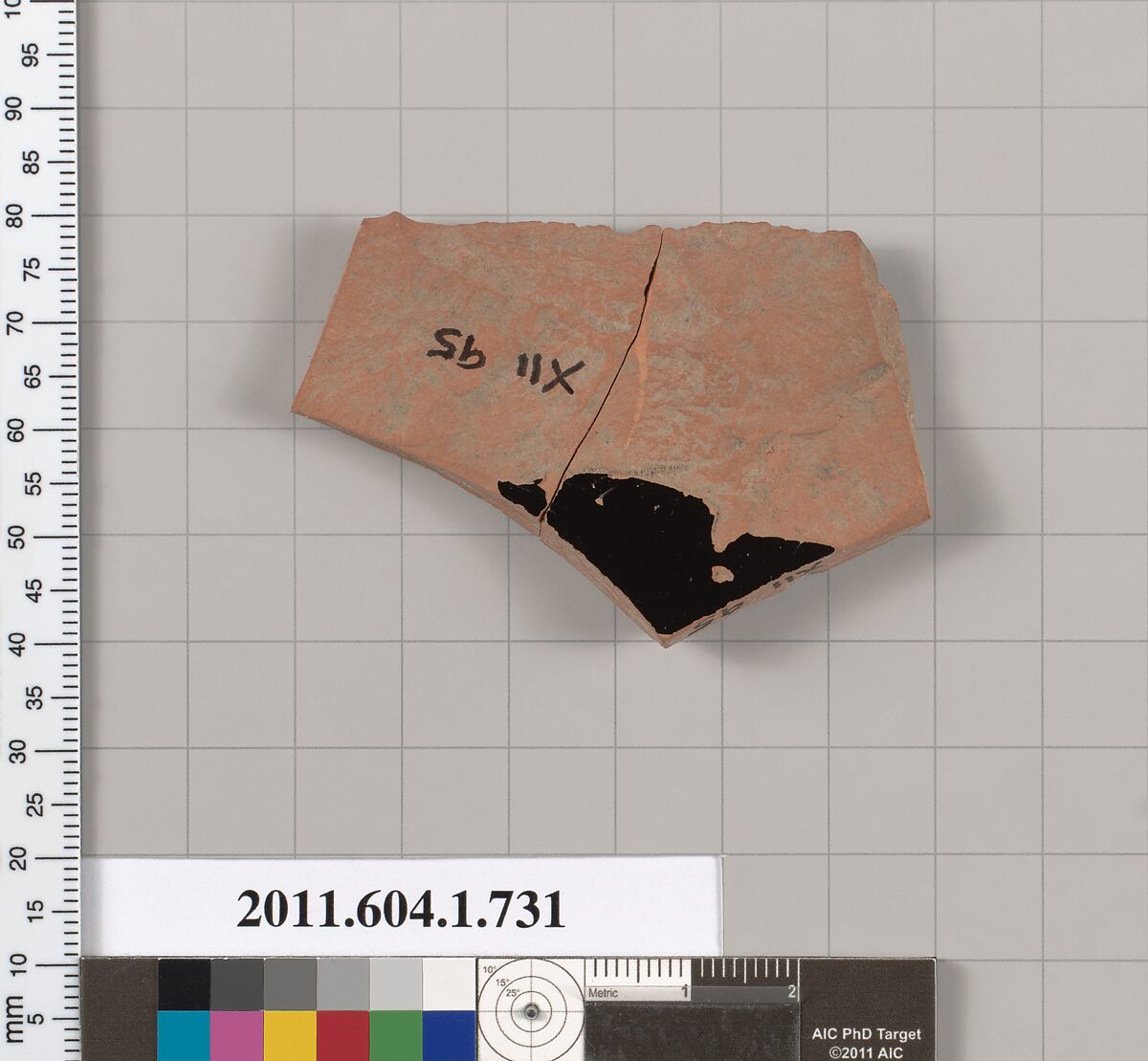 Terracotta fragment of a kylix (drinking cup), Terracotta, Greek, Attic