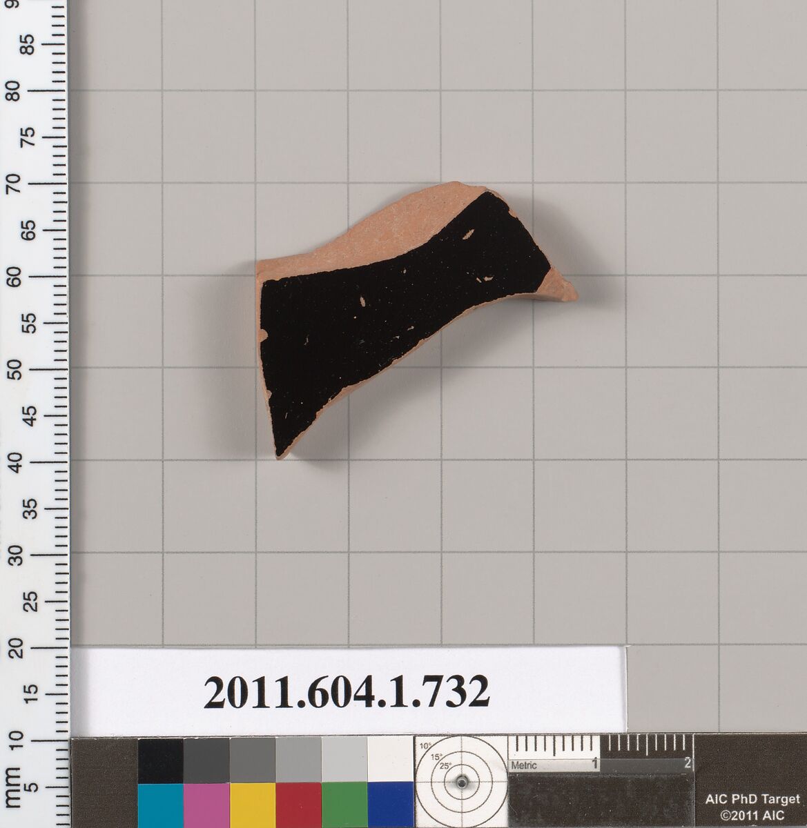 Terracotta fragment of a kylix (drinking cup), Terracotta, Greek, Attic