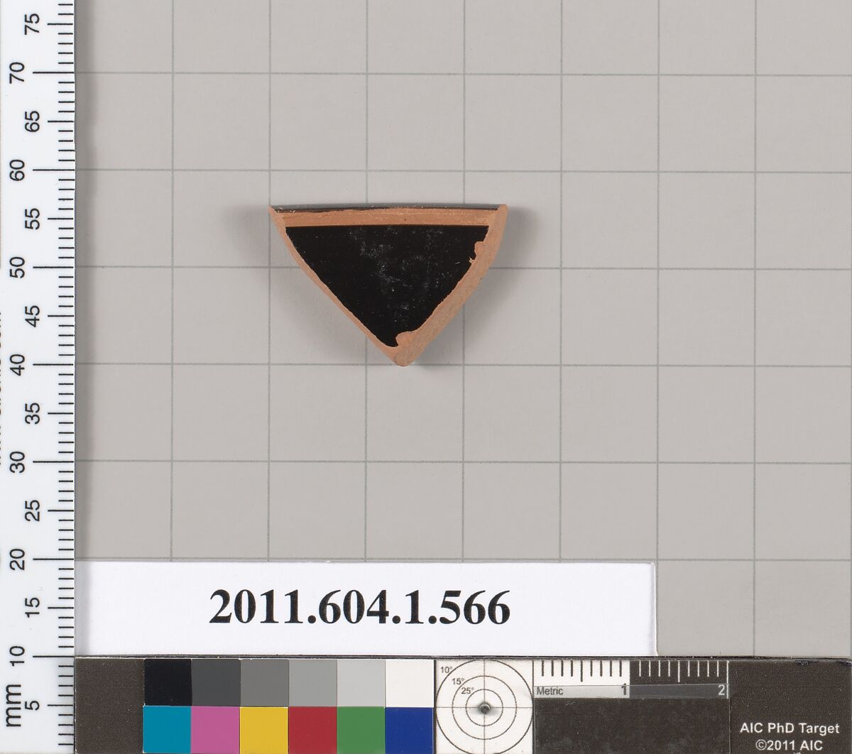 Terracotta rim fragment of a kylix (drinking cup), Terracotta, Greek, Attic
