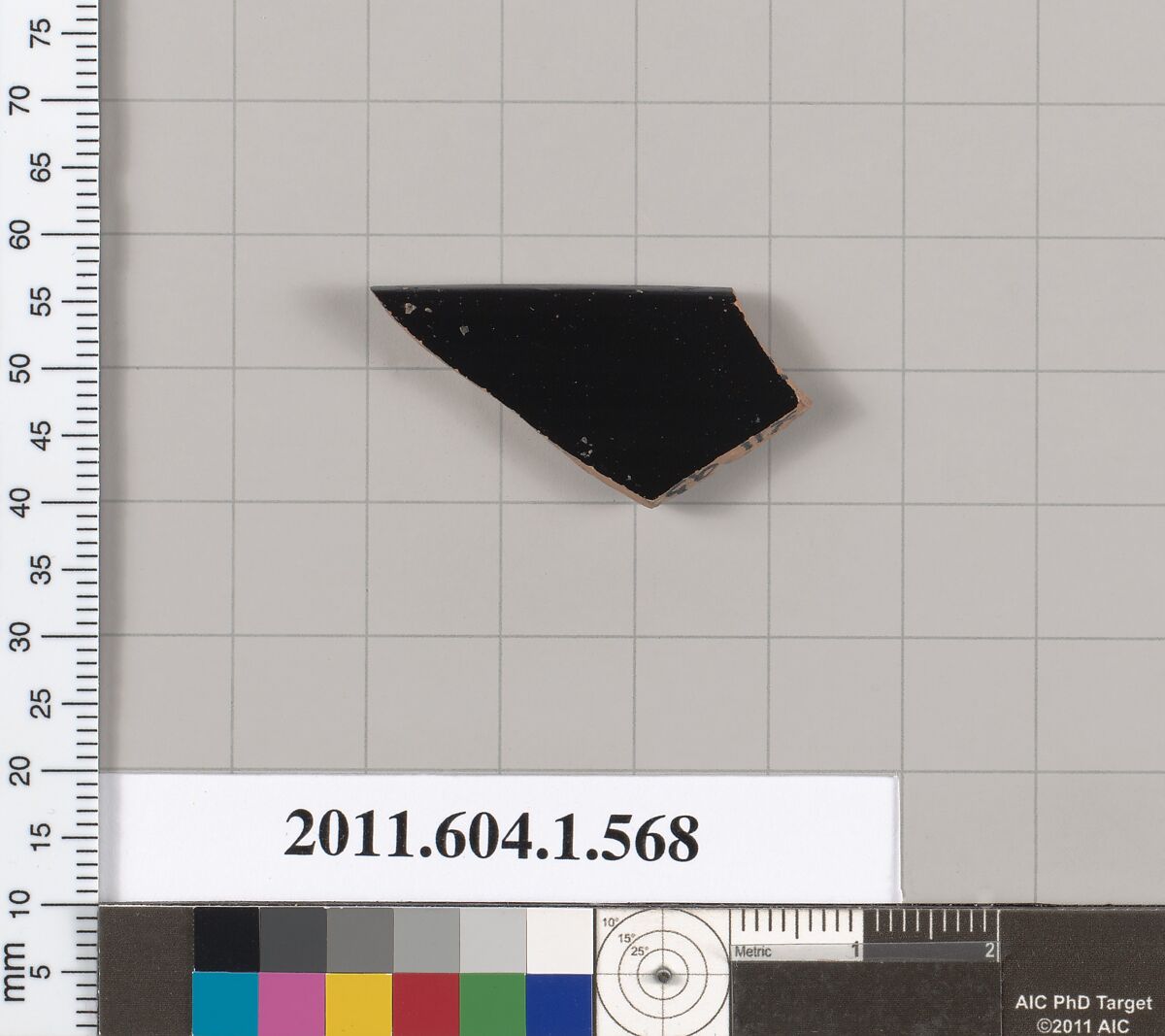 Terracotta rim fragment of a kylix (drinking cup), Terracotta, Greek, Attic