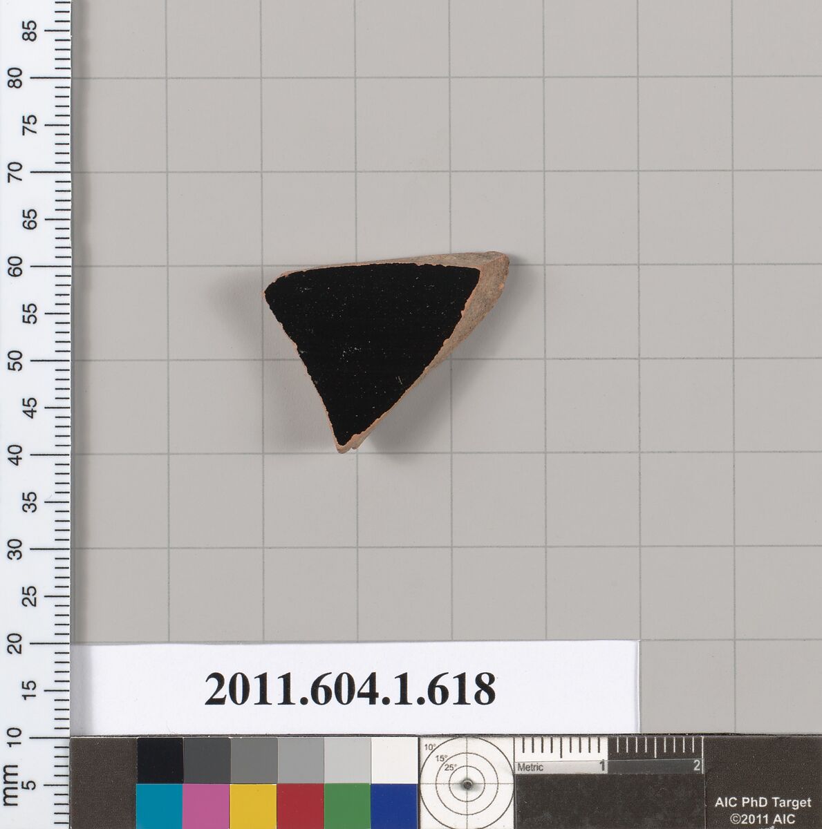 Terracotta fragment of a kylix (drinking cup), Terracotta, Greek, Attic