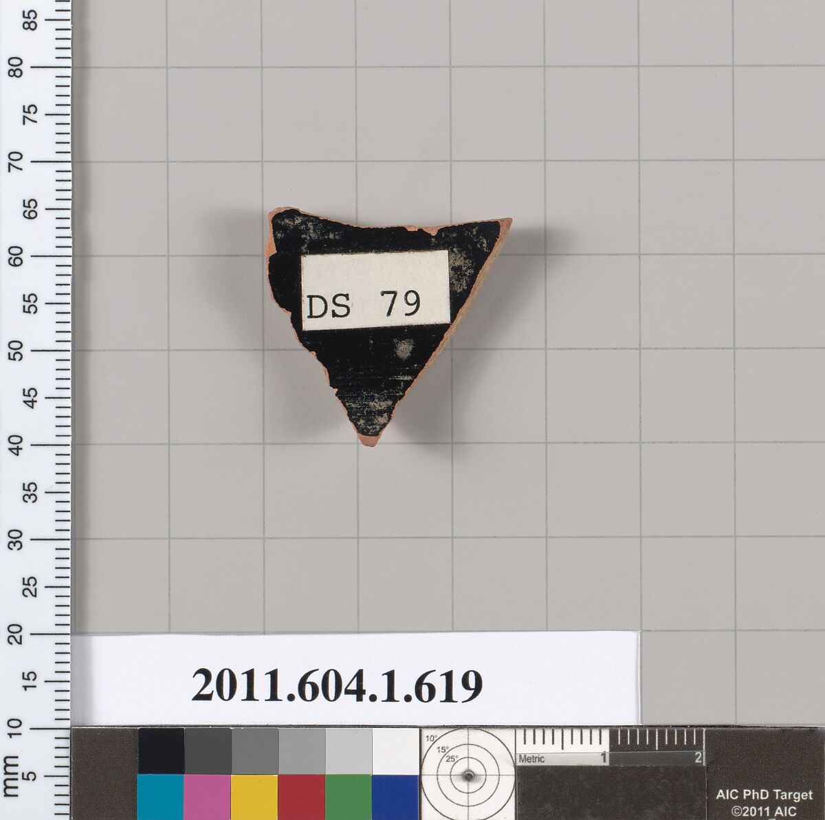 Terracotta fragment of a kylix (drinking cup), Terracotta, Greek, Attic