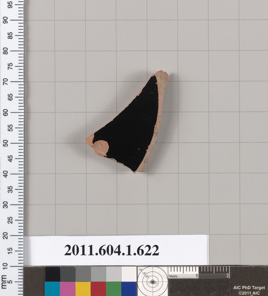 Terracotta fragment of a kylix (drinking cup), Terracotta, Greek, Attic