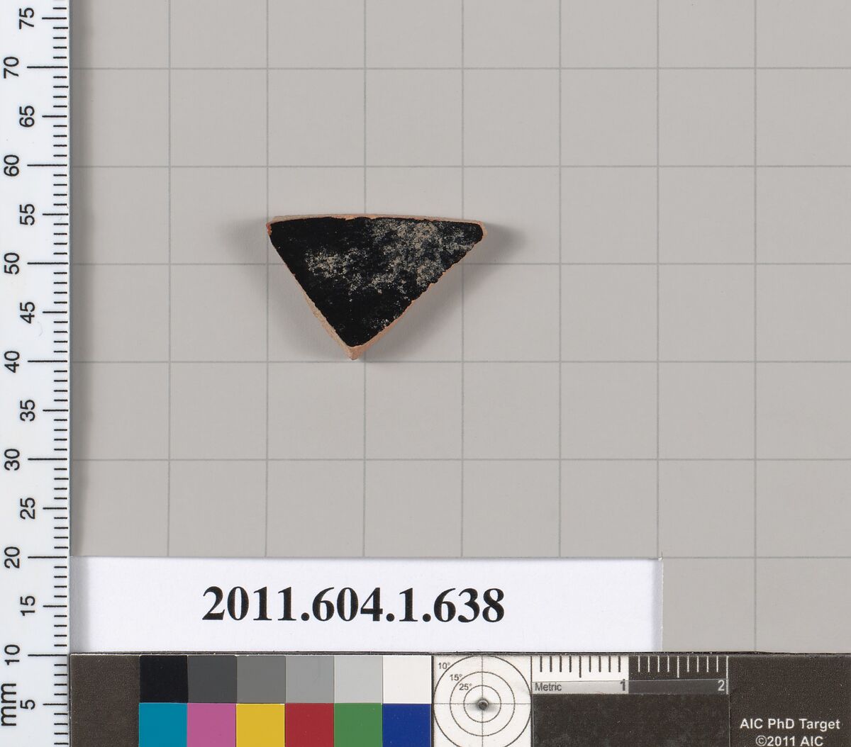 Terracotta fragment of a kylix (drinking cup), Terracotta, Greek, Attic